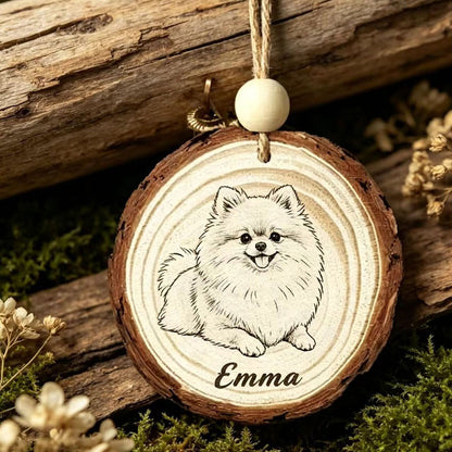 Custom Pet Portrait Wooden Ornament