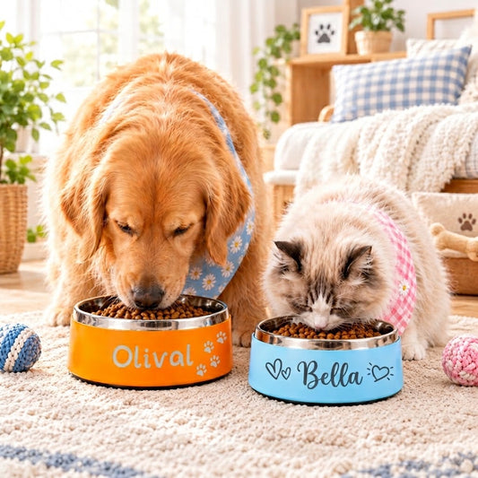 Custom Insulated Dog & Cat Food and Water Bowl
