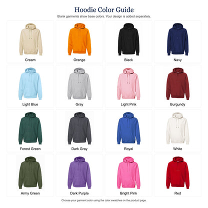 PupTailor pullover hoodie 16 garment color guide